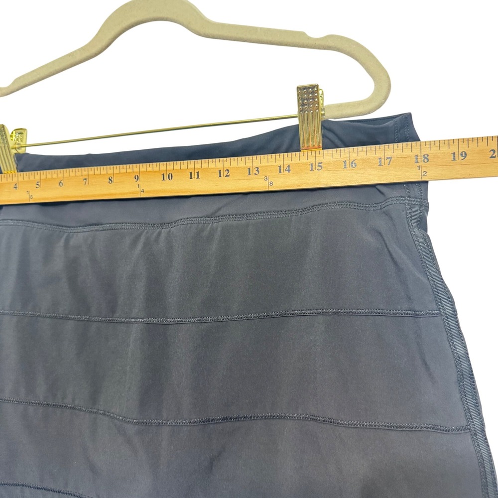 Lululemon Pace Rival Mid-Rise Skirt Women 12 Black Tennis Skort - Picture 11 of 12